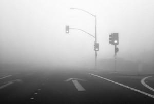 туман дорога